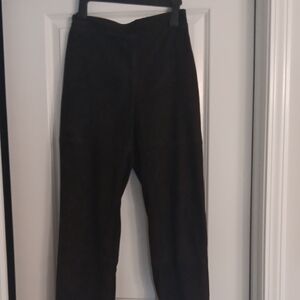 Black Suede Pants